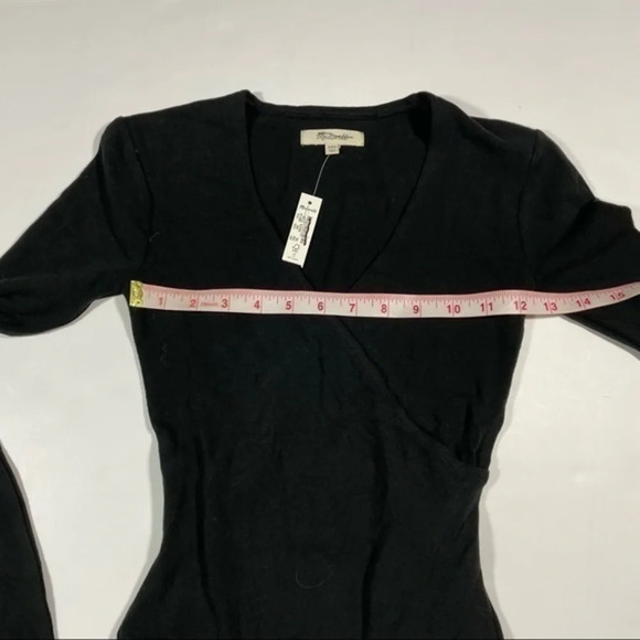 New Madewell Wrap Thong Bodysuit Black AD132 - Picture 6 of 7